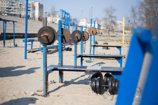 Home-made street playground gym for sports - Photo, Image