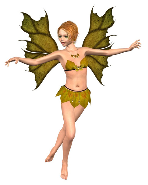 herfst fairy blad - dansen - Foto, afbeelding