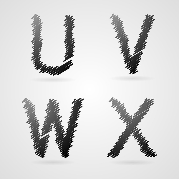 Vector alphabet - Вектор,изображение