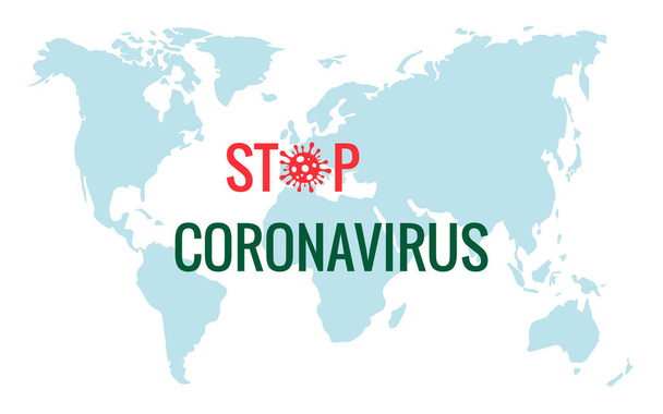 Virus Covid 19-NCP. Novel Coronavirus. Állítsa meg a coronavirus pandémiát - Vektor, kép