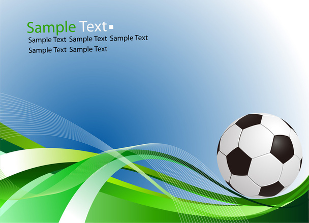 Sample text. Football ball - Vector, Image