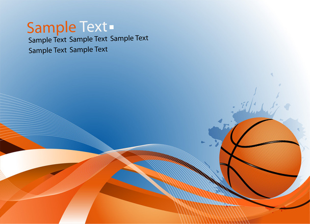 Ejemplo de texto. Balón de baloncesto
 - Vector, imagen