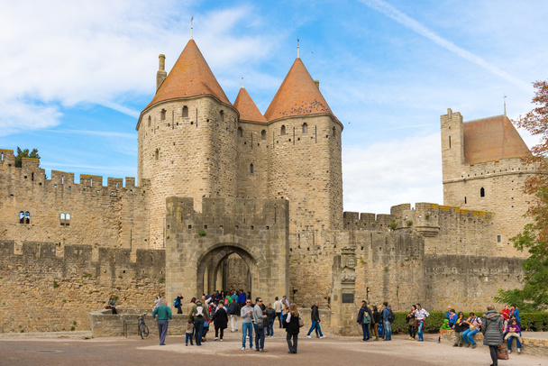ciudad medieval de carcasona en Francia - Foto, Imagen