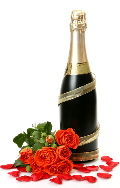 Champagne and roses - Foto, afbeelding
