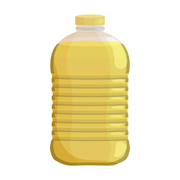 Bottle oil vector icon.Cartoon vector icon isolated on white background bottle oil . - Вектор,изображение