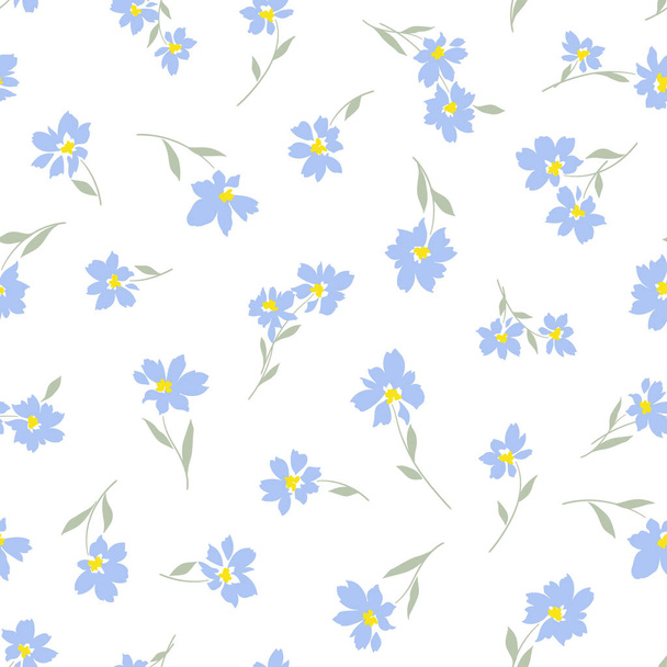 Seamless vector pattern of a beautiful flower,I designed a flower,These designs continue seamlessly, - Vektori, kuva