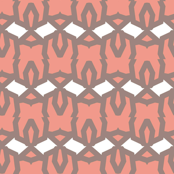 abstract ornamental print, seamless background - Vector, Imagen