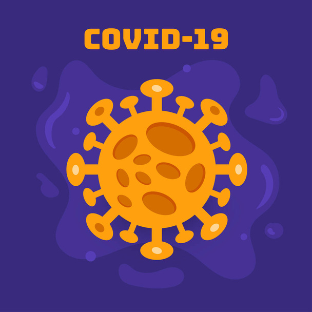 Illustrations of COVID-19 Virus. - Вектор, зображення