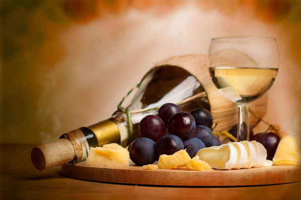 вино, сир і виноград
 - Фото, зображення