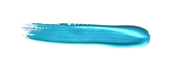 izole arkaplan üzerinde renkli fırça darbesi resmi, tuval suluboya dokusu - Fotoğraf, Görsel