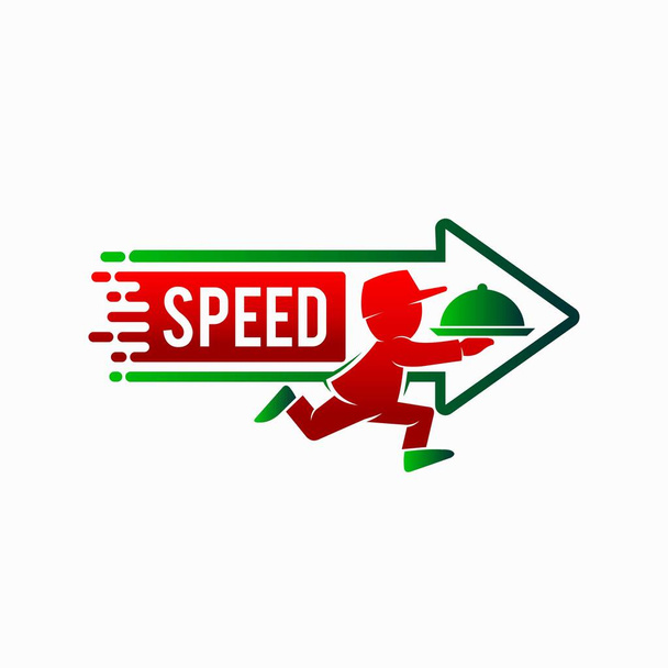 Logo vettoriale di consegna e iscrizione di velocità
 - Vettoriali, immagini