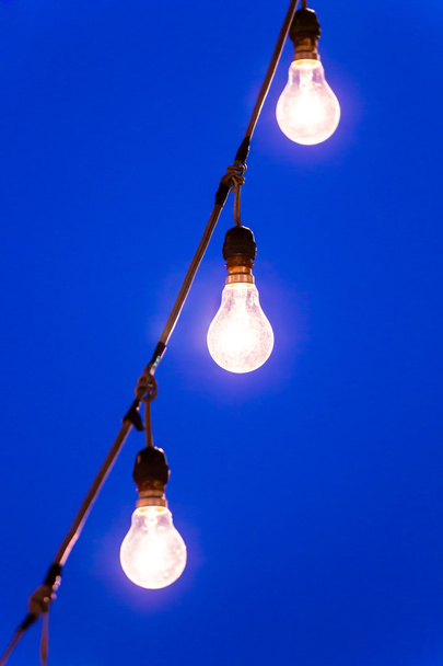 light bulb at dusk - Foto, imagen