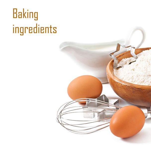Baking ingredients closeup - Photo, Image