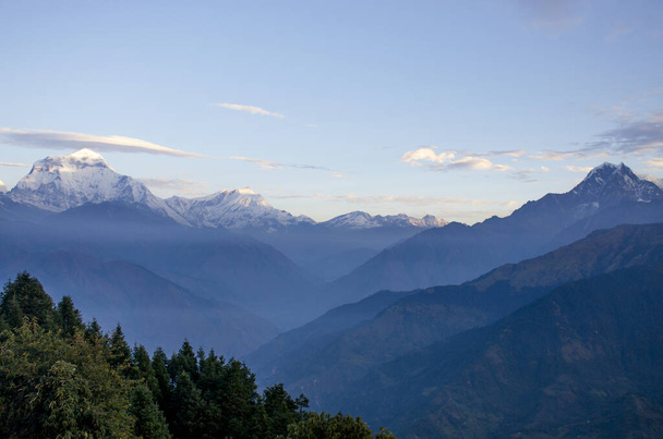 Himalayas mountains and sunrise Nepal - 写真・画像
