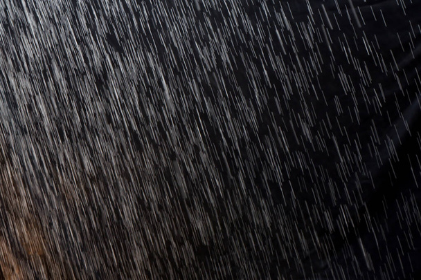 abstract rain texture background. background rain in night light - Φωτογραφία, εικόνα