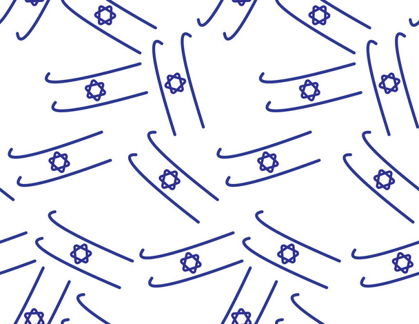 Drapeau israélien blanc bleu motif sans couture
 - Vecteur, image