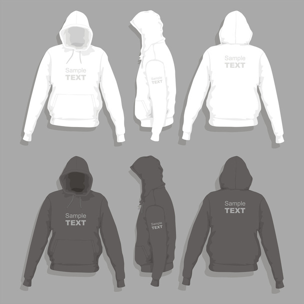 Men's hoodie design template - Vector, Image