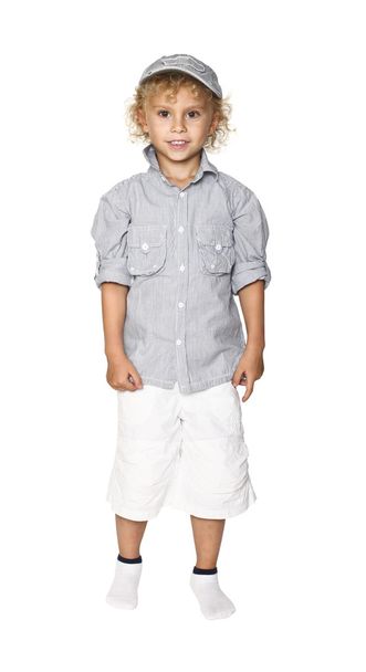 Standing caucasian child portrait - Zdjęcie, obraz