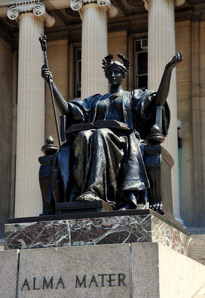 NYC: Статуя альма-матер Колумбийского университета
 - Фото, изображение