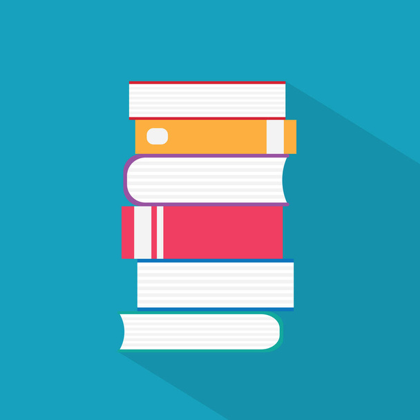 pile of books- vector illustration - Vector, Image