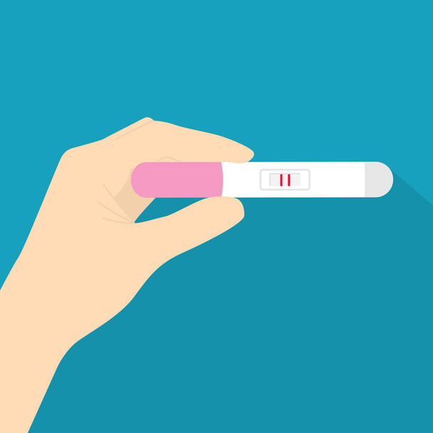 Ikona testu ciążowego - ilustracja wektora - Wektor, obraz