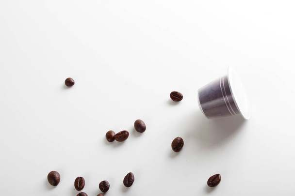 capsules of coffee on a white background - Φωτογραφία, εικόνα