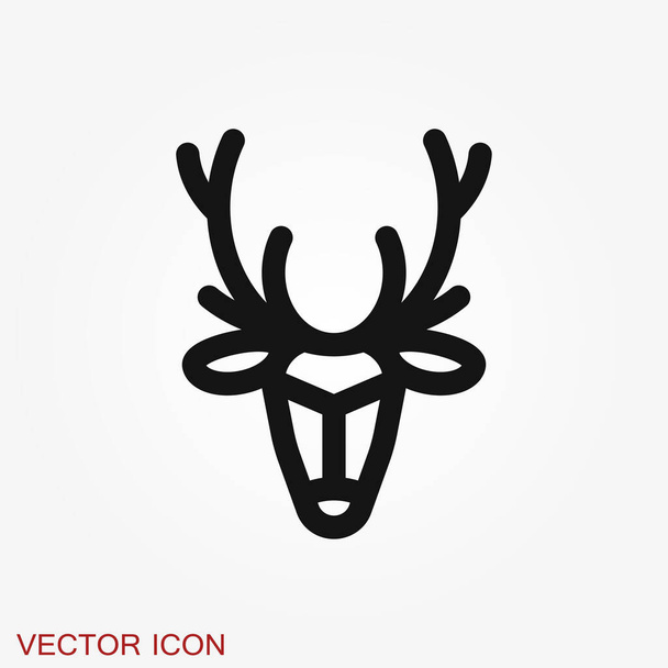 Піктограма Лося на тлі, символ тварини
 - Вектор, зображення