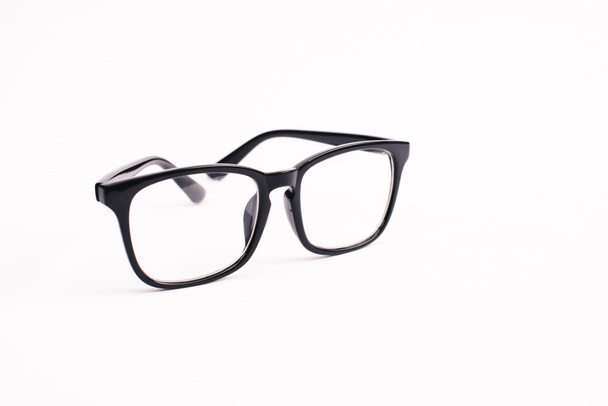 óculos modernos isolados em branco com espaço de cópia
 - Foto, Imagem