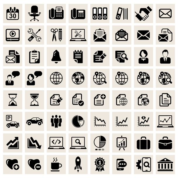 Business icon set - Vector, Image