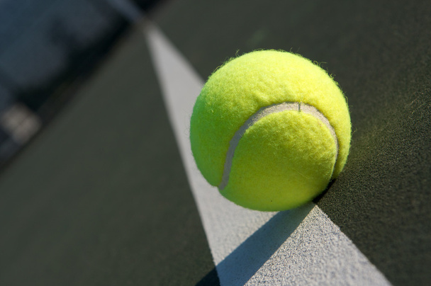 Tennis Ball on the Court - Photo, Image