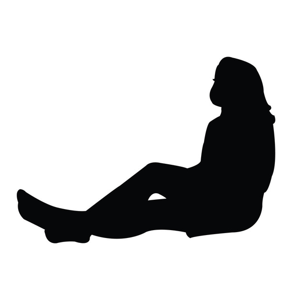 um vetor de silhueta do corpo feminino - Vetor, Imagem