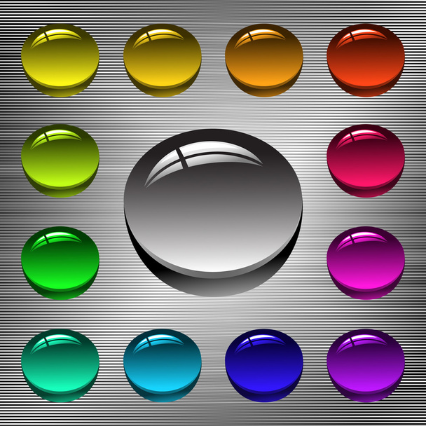 Button coloured - Vektori, kuva