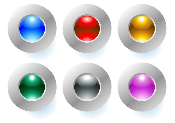 Button coloured - Vektori, kuva