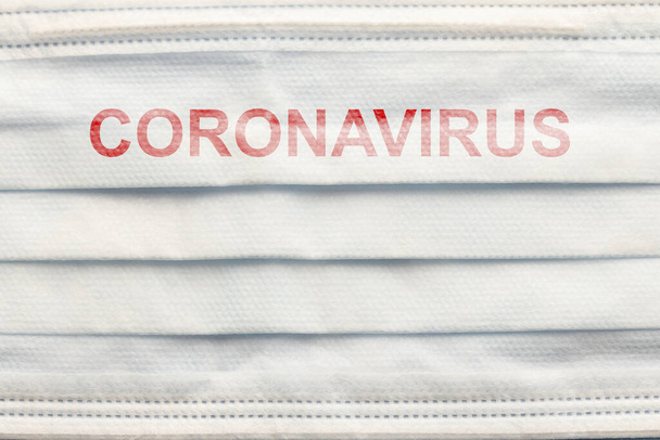 medical mask to protect against covid-19 flu, coronavirus global pandemic concept - Foto, Bild
