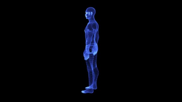 Forgó emberi részecskék hologramja - Felvétel, videó