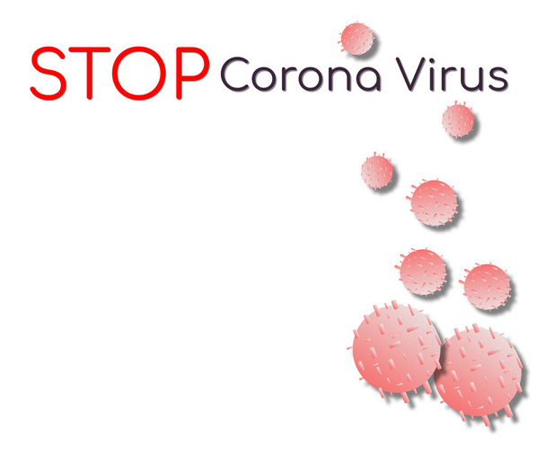 Un fond du Coronavirus, Covid - 19 avec copyspace
. - Photo, image