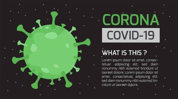 Antecedentes de la enfermedad por el virus Corona, COVID-19, NOvel Corona, Wuhan Corona Virus 2019
 - Vector, Imagen