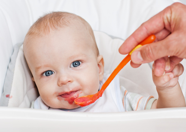 cute eating baby boy - Valokuva, kuva