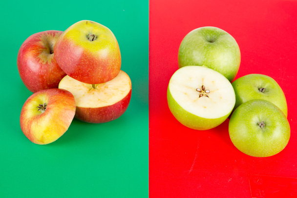 赤と緑のりんご - 02 - 写真・画像