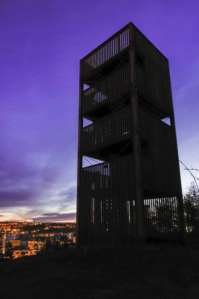 Stockholm, Sweden A lookout tower at Arstabergsparken - Photo, Image