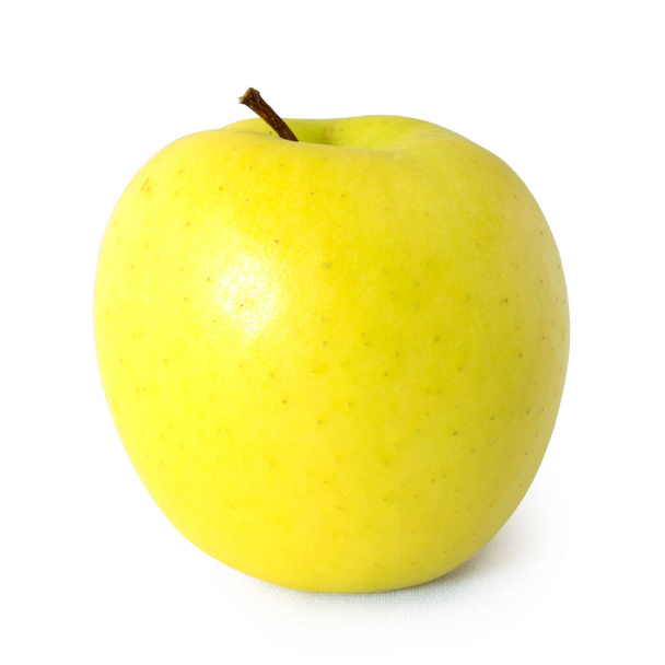 pomme jaune isolée sur fond blanc - Photo, image