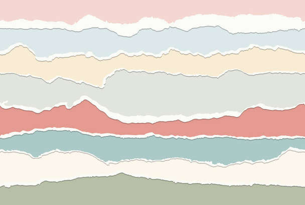 колекція безшовних паперових ріпсів різних кольорів
 - Вектор, зображення