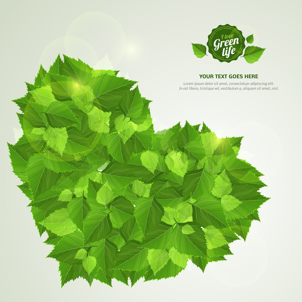 Vector natural eco green lives. - Vector, Image