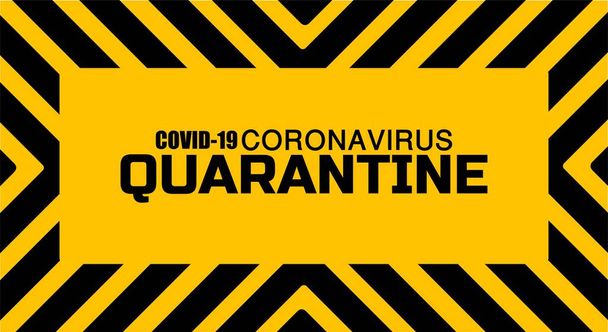 coronavirus quarantine sign vector icon - Vektor, Bild