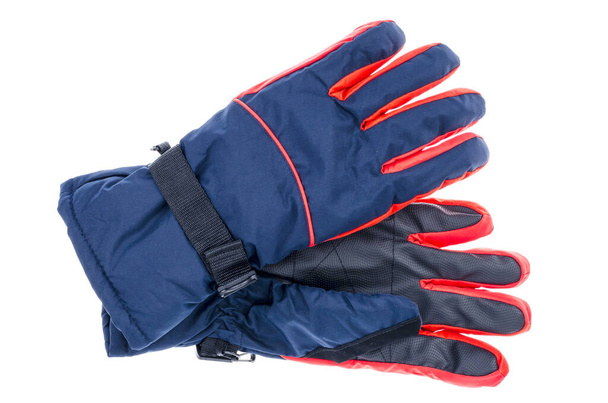 Waterproof gloves for winter sport. Studio Photo - Photo, Image