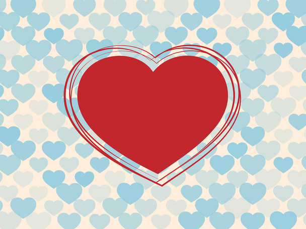 Abstract heart background - Vector, Image