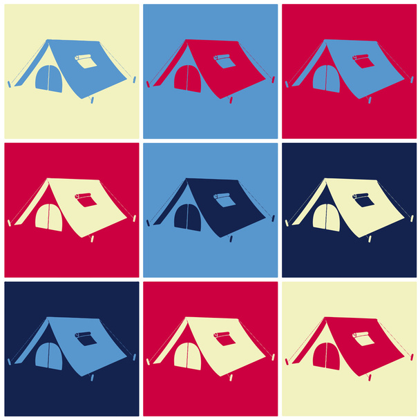 Camping tent - Vector, Image
