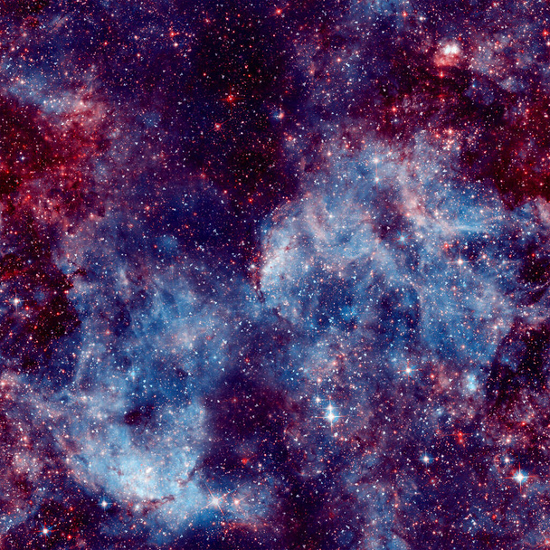 Ткань галактики бесшовный узор. Синяя абстракция  - Фото, изображение