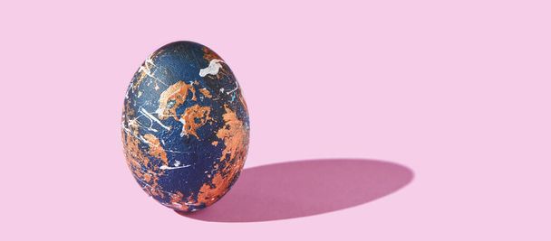 One decorative egg. Art easter concept - Foto, immagini