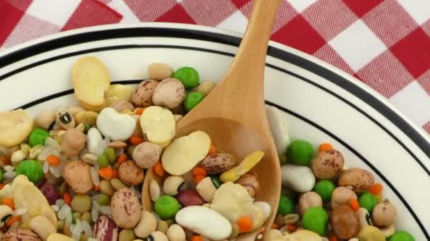 delicious mixed of legumes food Full HD - Footage, Video